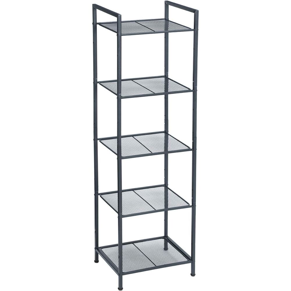 5-Tier Storage Rack, Adjustable Plant Stand, for Bathroom, Kitchen, 50.4" Tall